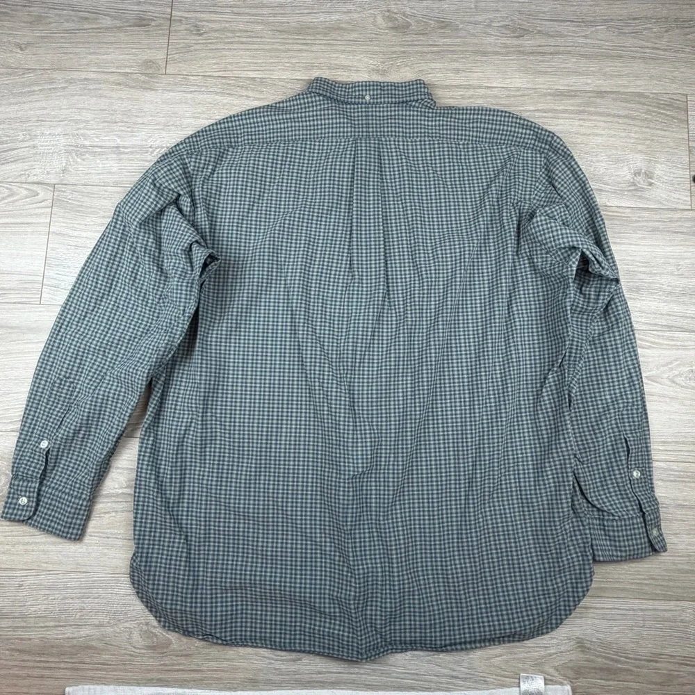 Ralph Lauren McMeel‎ Shirt Plaid Checkered Heavy Cotton Button Up Size XXL